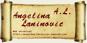 Angelina Laninović vizit kartica